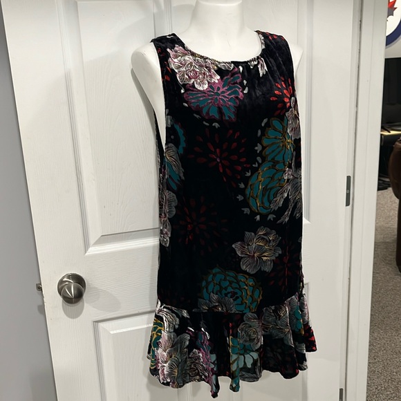 Free People velvet burnout mini dress - Picture 4 of 7